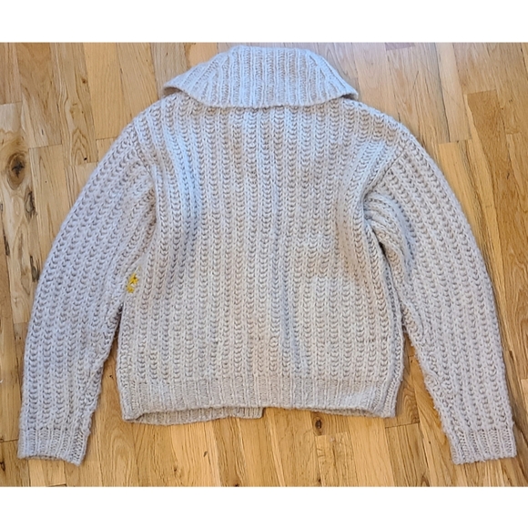 Anthropologie Pilcro Smiley Face Flower Cardigan Sweater Size Small - Picture 6 of 15